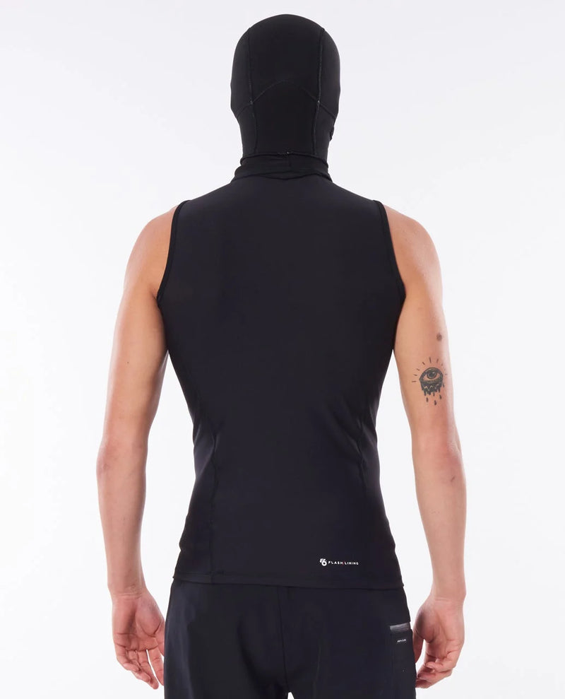 Load image into Gallery viewer, Rip Curl Men's Flashbomb Neo Poly Hooded Vest Wetsuit Black WVEYDM
