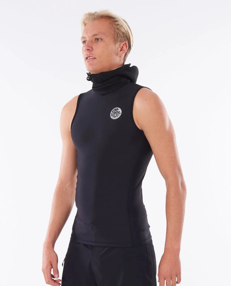 Load image into Gallery viewer, Rip Curl Men's Flashbomb Neo Poly Hooded Vest Wetsuit Black WVEYDM
