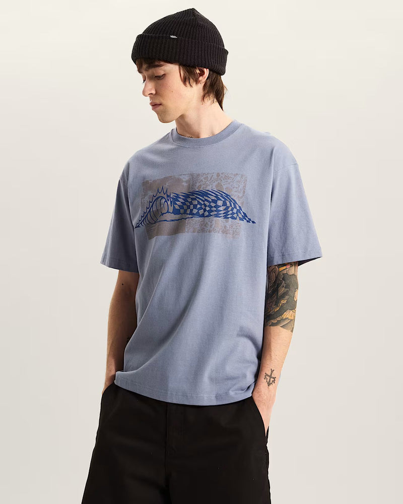 Load image into Gallery viewer, Vans Men's Wave Check T-Shirt Grey VN000TQEFOI
