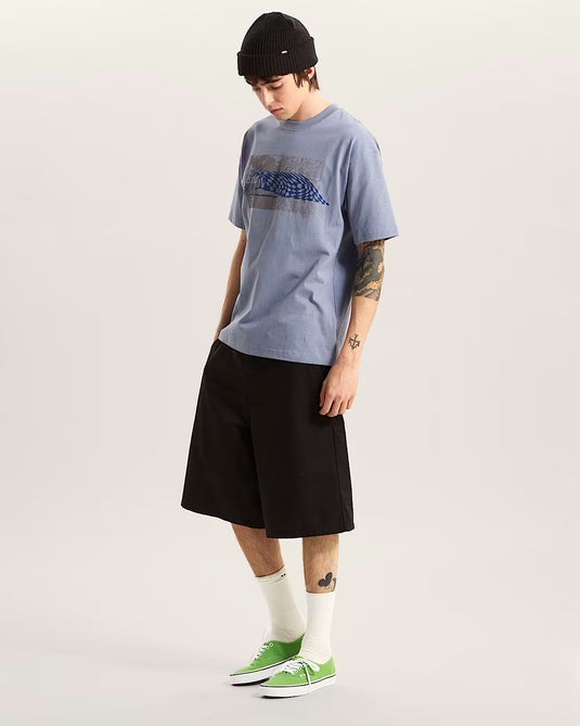 Vans Men's Wave Check T-Shirt Grey VN000TQEFOI
