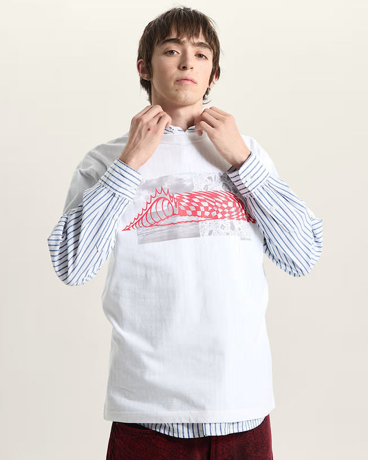 Vans Men's Wave Check T-Shirt White VN000TQEWHT