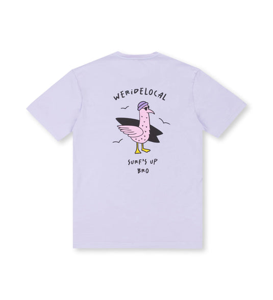 We Ride Local Men's Surf's Up T-Shirt Smooth Lilac MTSUL_SS26