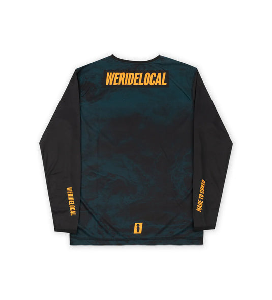 We Ride Local Men's Breaker Long Sleeve Rashquard Dark Green MRLSB_SS26