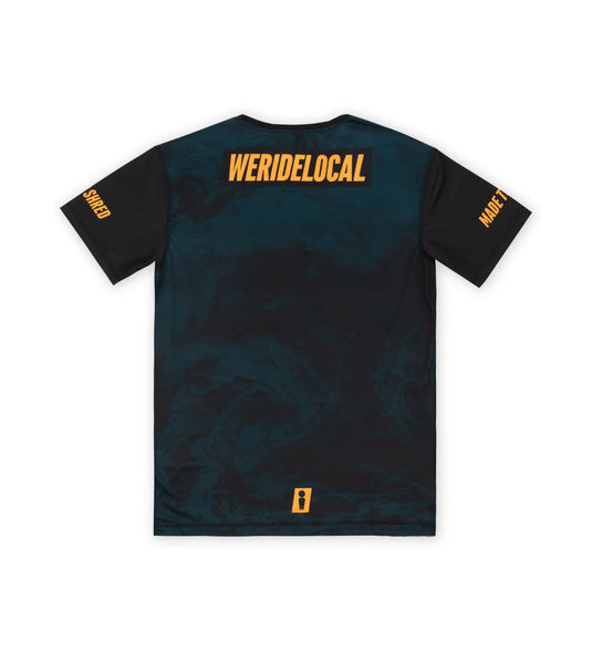 We Ride Local Men's Breaker Rashquard T-Shirt Dark Green MRTB_SS26
