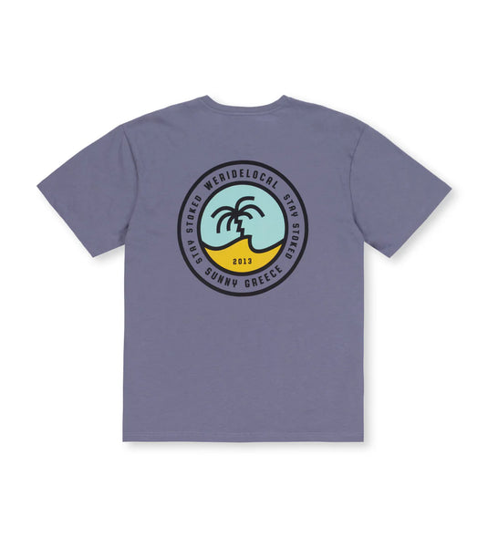 We Ride Local Men's Crest T-Shirt Silver Blue MTCSB_SS26
