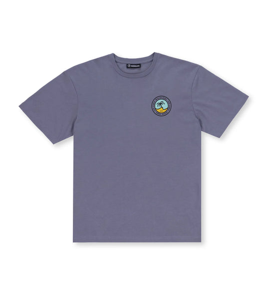 We Ride Local Men's Crest T-Shirt Silver Blue MTCSB_SS26