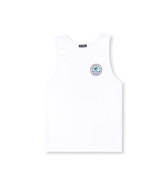 We Ride Local Men's Crest Tank Top White MTTCW_SS26