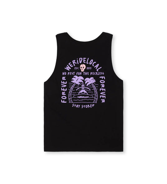 We Ride Local Men's Forever Tank Top Black MTTFB_SS26