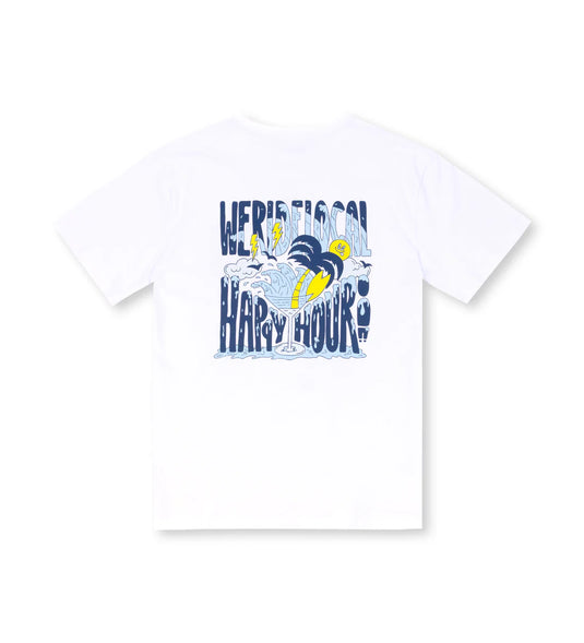 We Ride Local Men's Happy Hour T-Shirt White MTHHW_SS26