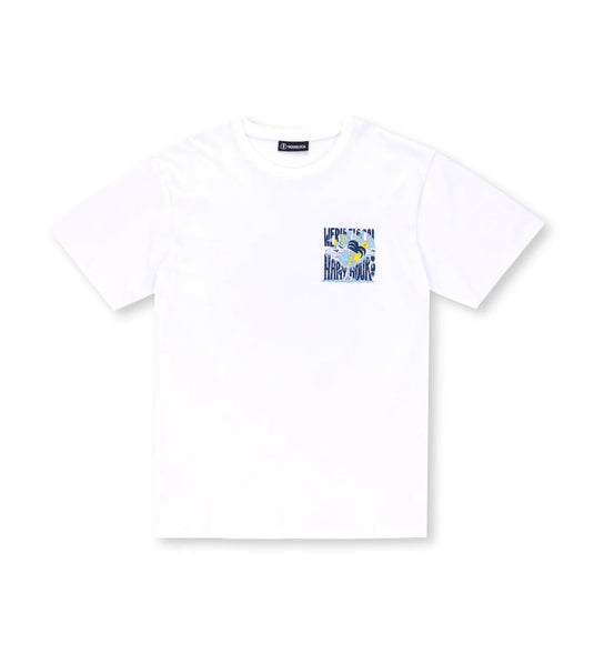 We Ride Local Men's Happy Hour T-Shirt White MTHHW_SS26