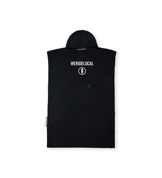 We Ride Local Unisex Rider Travel Poncho Black PTR_SS26