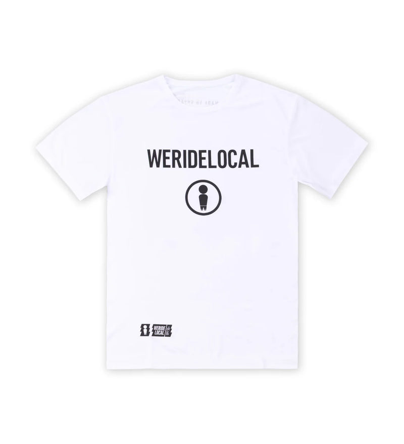 Load image into Gallery viewer, We Ride Local Men's Rider T-Shirt Rashquard White MRTRW_SS26
