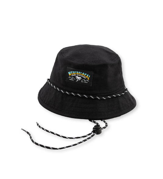 We Ride Local Kid's Swell Bucket Hat Black KBSP_SS26