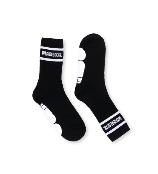 We Ride Local Unisex Division Socks Black SDB_SS26