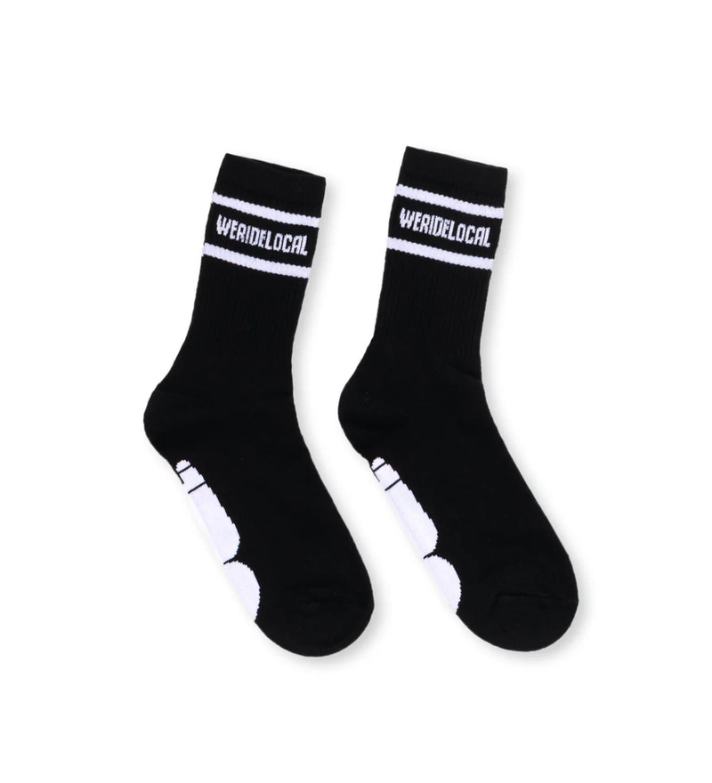 Load image into Gallery viewer, We Ride Local Unisex Division Socks Black SDB_SS26

