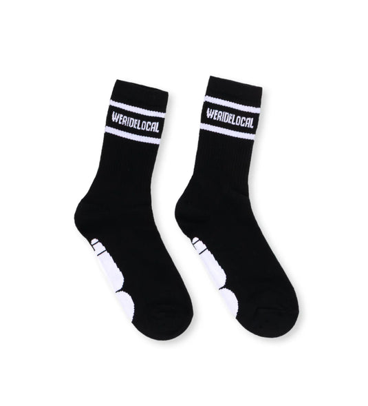 We Ride Local Unisex Division Socks Black SDB_SS26