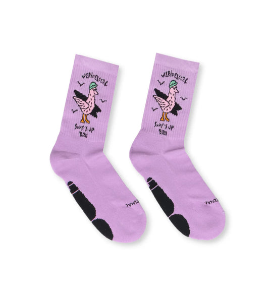 We Ride Local Unisex Surf's Up Socks Lilac SSSW_SS26