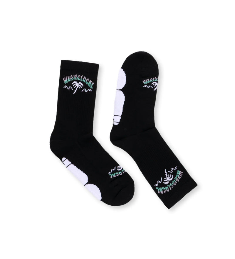 Load image into Gallery viewer, We Ride Local Unisex Swell Socks Black SSSB_SS26
