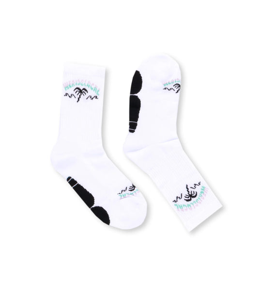 We Ride Local Unisex Swell Socks White SSSW_SS26