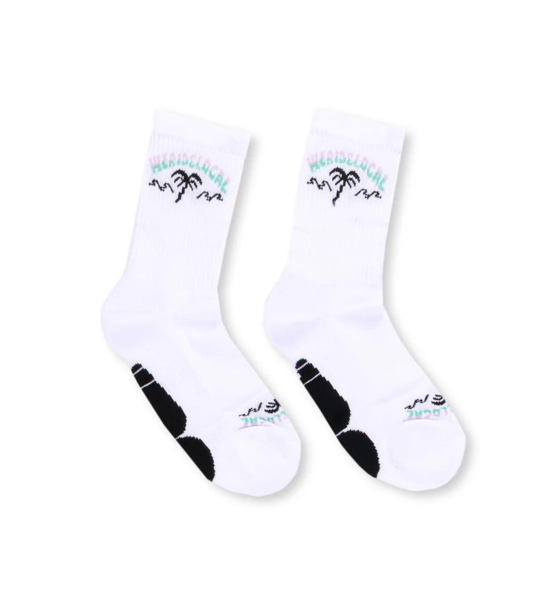Load image into Gallery viewer, We Ride Local Unisex Swell Socks White SSSW_SS26
