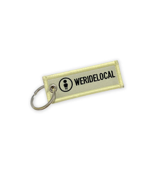 We Ride Local Unisex Logotype Keychain Apricot KLB_SS26