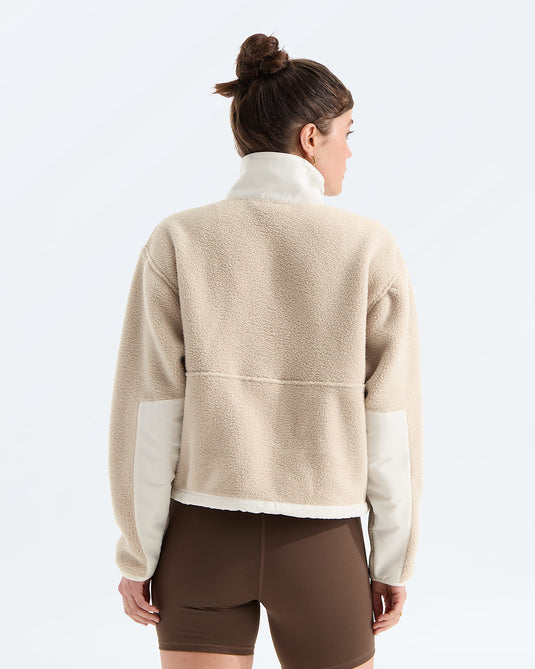 The North Face Women's Yumiori Off Peak ½-Zip Fleece Timeless Taupe/White Dune NF0A8EV0SN6