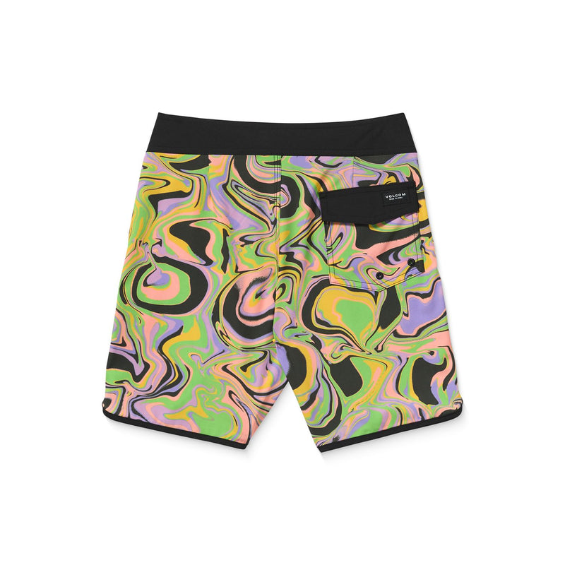 Load image into Gallery viewer, Volcom Kid&#39;s Barnacle Scallop Boardshorts Steel Grey XA284AVB8
