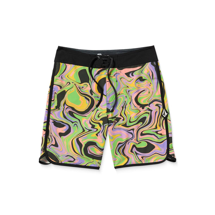 Volcom Kid's Barnacle Scallop Boardshorts Steel Grey XA284AVB8