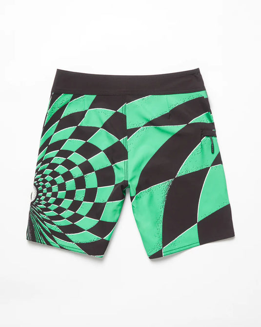 Volcom Kid's Mod Spiral Stone Shield Boardshorts Mint XA423VB8_MNT