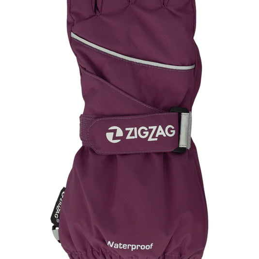 Zig Zag Kid's Kempston Gloves (4-14 Years) Dark Purple Z143067-4078