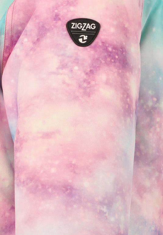 Zig Zag Kids' Tower Printed Coverall (3-5 Years) W-Pro 10000 Powder Pink Z213005-4040