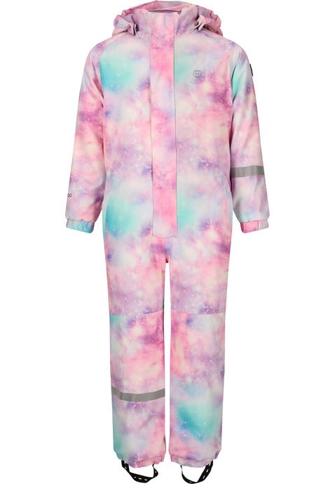 Zig Zag Kids' Tower Printed Coverall (3-5 Years) W-Pro 10000 Powder Pink Z213005-4040