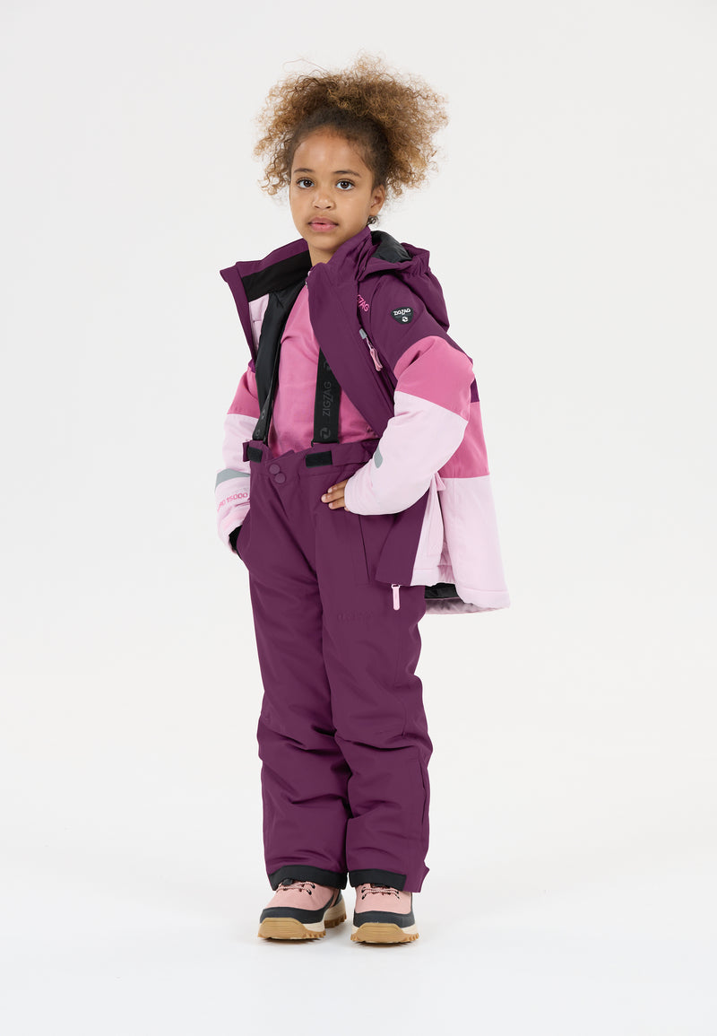 Load image into Gallery viewer, Zig Zag Kids&#39; Soho Snow Pants (6-12 Years) W-Pro 10000 Dark Purple Z213017-4078

