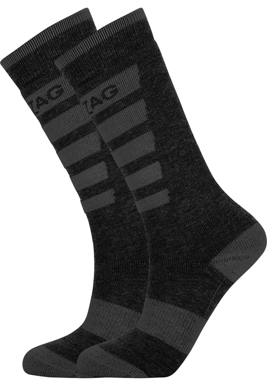 Zig Zag Kids' Znow Ski (2-Pack) Socks Black Z233157-1001
