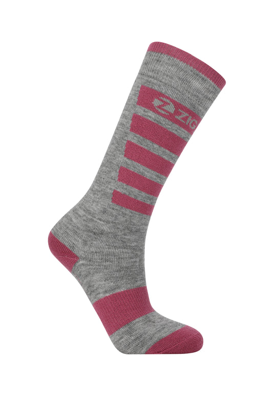 Zig Zag Kids' Znow Ski (2-Pack) Socks Red Violet Z233157-4368