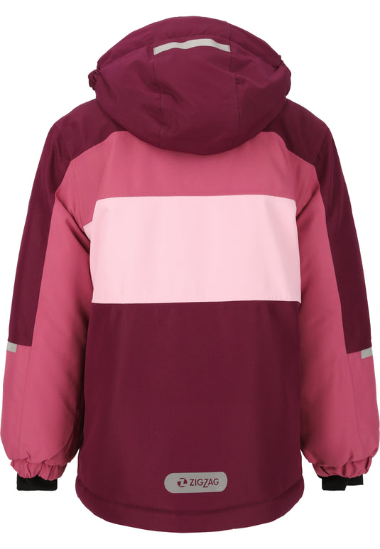Zig Zag Kids' Scout Ski Jacket (6-12 Years) W-PRO 10000 Dark Purple Z243005-4078