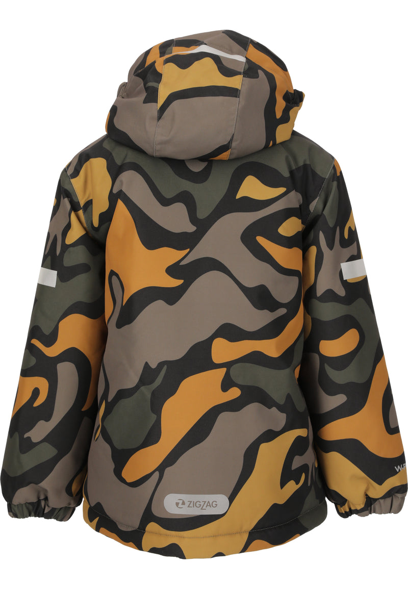 Load image into Gallery viewer, Zig Zag Kid&#39;s Funzone Printed Ski Jacket (6-12 Years) Rubber Z253004-5037
