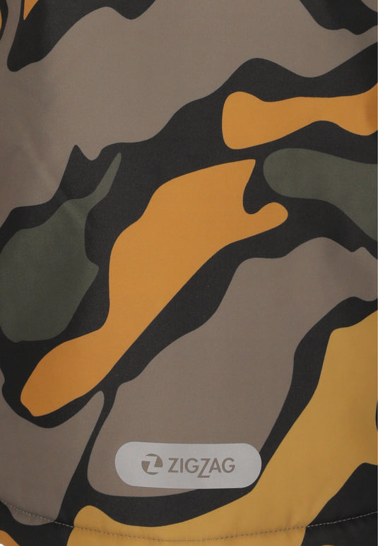 Zig Zag Kid's Funzone Printed Ski Jacket (6-12 Years) Rubber Z253004-5037