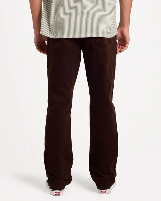 Volcom Men's Solver 5 Pockets Corduroy Trousers Cacao A1132601-CAO