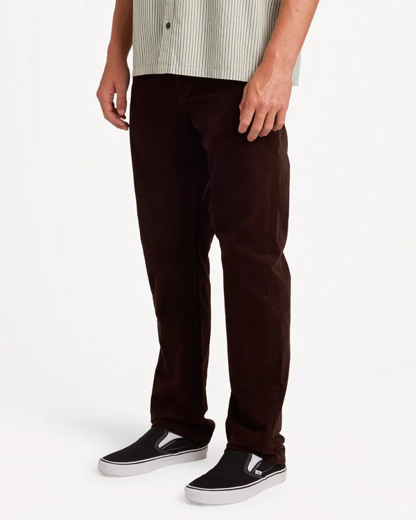 Load image into Gallery viewer, Volcom Men's Solver 5 Pockets Corduroy Trousers Cacao A1132601-CAO
