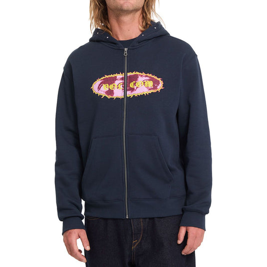 Volcom Men's Clairvoyance Zip Hoodie Marine A4832602-MRE