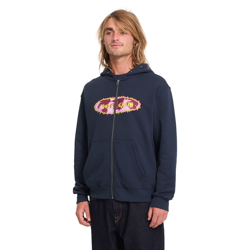 Load image into Gallery viewer, Volcom Men's Clairvoyance Zip Hoodie Marine A4832602-MRE
