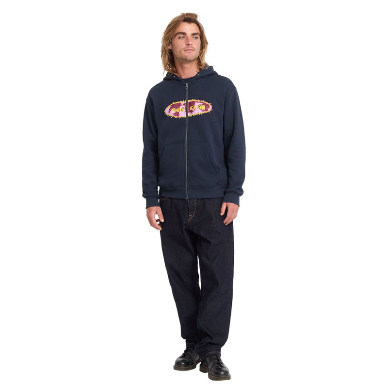 Load image into Gallery viewer, Volcom Men's Clairvoyance Zip Hoodie Marine A4832602-MRE
