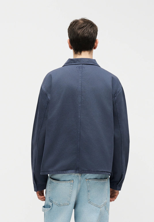Vans Men's Washed Overdye Jacket Deep Indigo VN000S11FOB