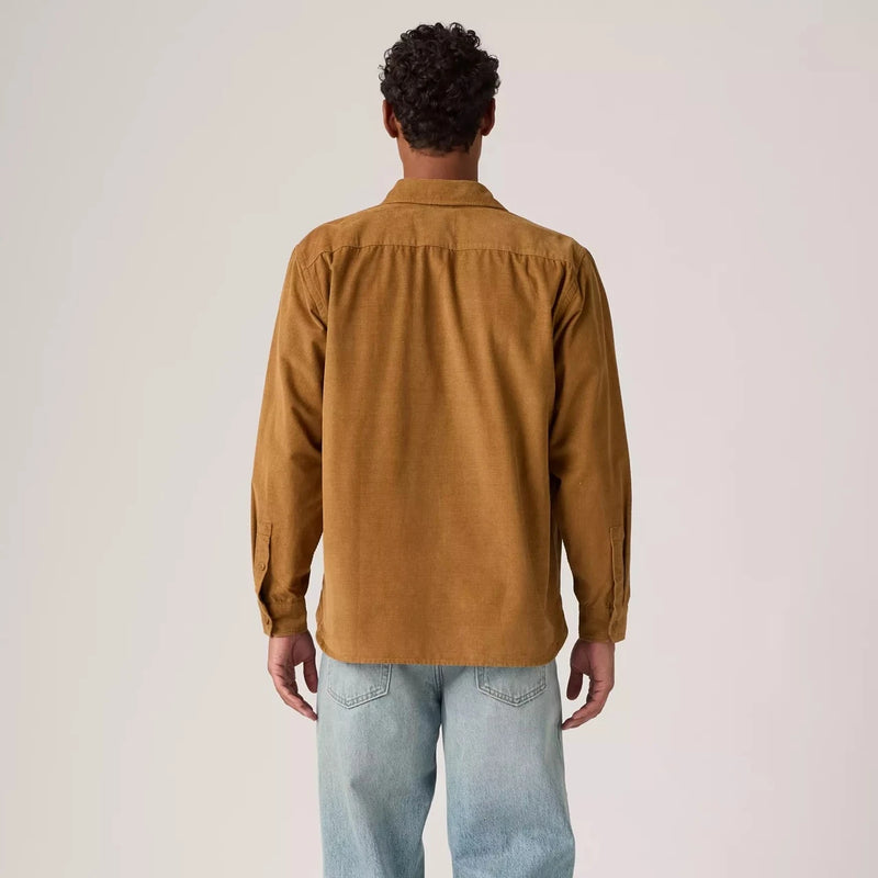 Load image into Gallery viewer, Levi's Men's Jackson Corduroy Worker Overshirt Brown 195730297
