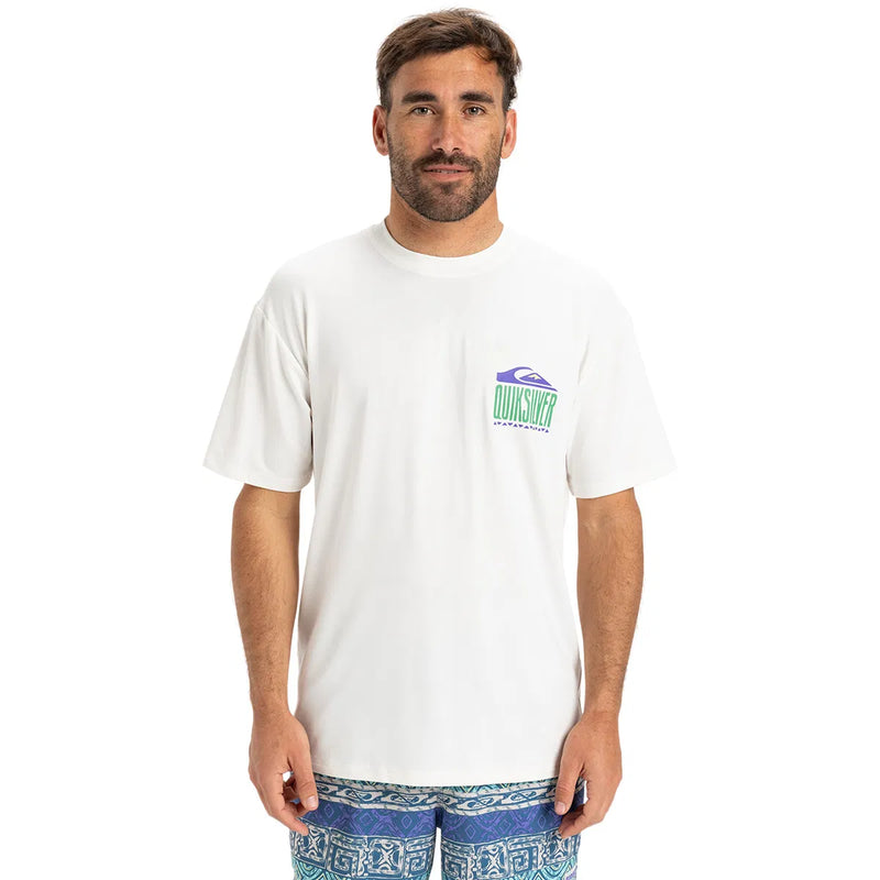 Load image into Gallery viewer, Quiksilver Men&#39;s Everyday Short Sleeve UPF 50 Surf T-Shirt White AQYWR03135-WBK0
