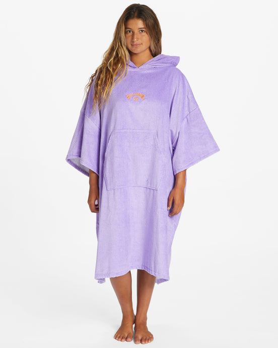 Billabong Women's Hooded Changing Towel Lilac Breeze ABJAA00169-PNG0