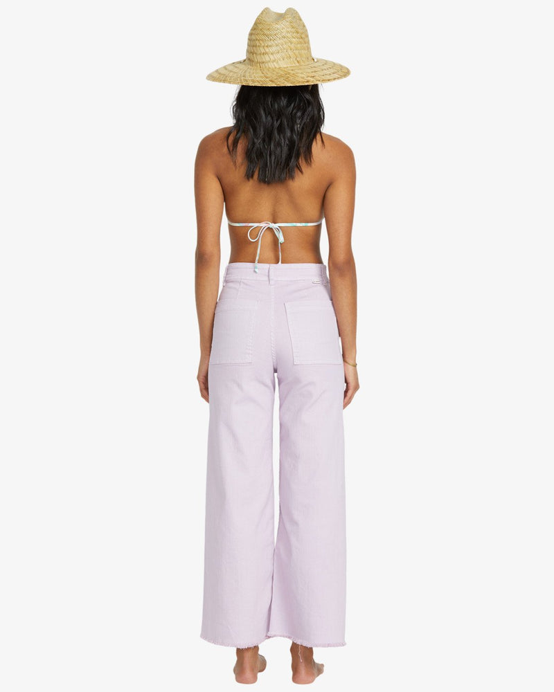 Load image into Gallery viewer, Billabong Women&#39;s Free Fall Fixed Waist Pants Amethyst Smoke ABJNP00126-AMS
