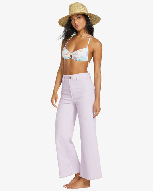 Billabong Women's Free Fall Fixed Waist Pants Amethyst Smoke ABJNP00126-AMS