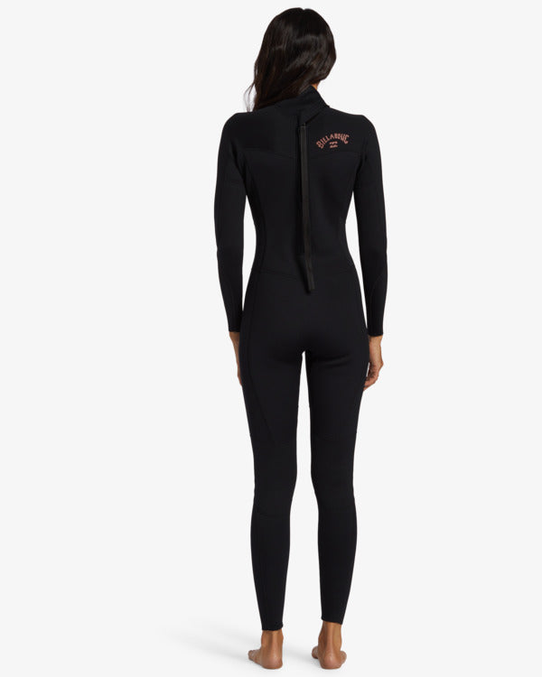 Load image into Gallery viewer, Billabong Women&#39;s Foil 3/2mm Backzip Wetsuit Black ABJW100183-BLK
